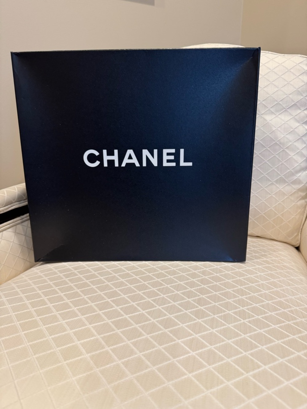CHANEL White Quilted-Logo Leather Tote - Picture 6 of 6